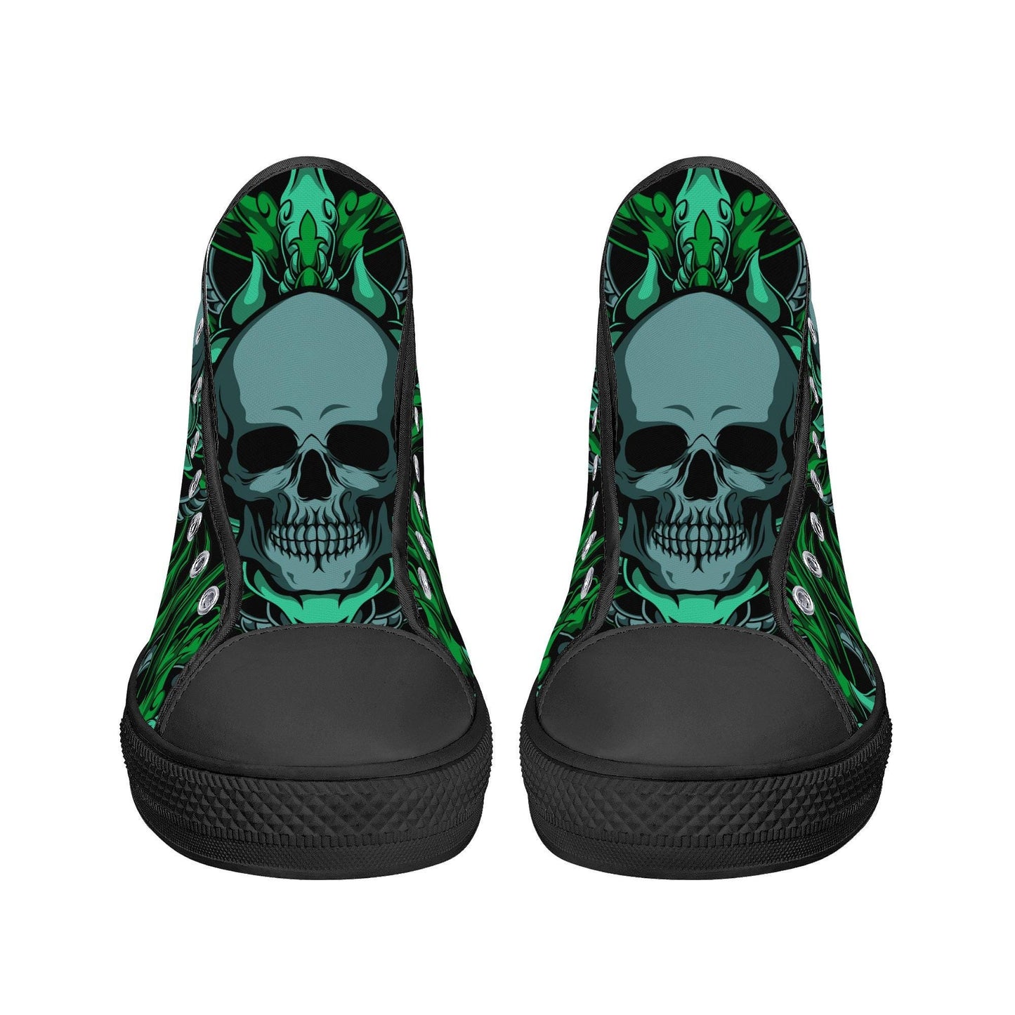 Gothic skull women sneakers rose skull men sneakers, skeleton shoes goth causual shoes, skull shoes for her christmas skull canvas sneakers