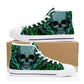 Gothic skull women sneakers rose skull men sneakers, skeleton shoes goth causual shoes, skull shoes for her christmas skull canvas sneakers