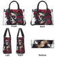 Sugar skull travel bag, day of the dead purse, sugar skull girl messenger bag, sugar skull girl travel bag, mexico tote bag, floral suga