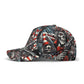 Patriotic Skull Cap - Uncle Sam Skeleton Hat with American Flag Design, Perfect for Veterans, Bikers, and Goth Style, Unique Headwear Gift