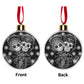 Sugar skull ornament, sugar skull decoration Calaveras Candy Skull Ornament Blue Flower Skull Dia de los Muertos Tree Decor Bauble