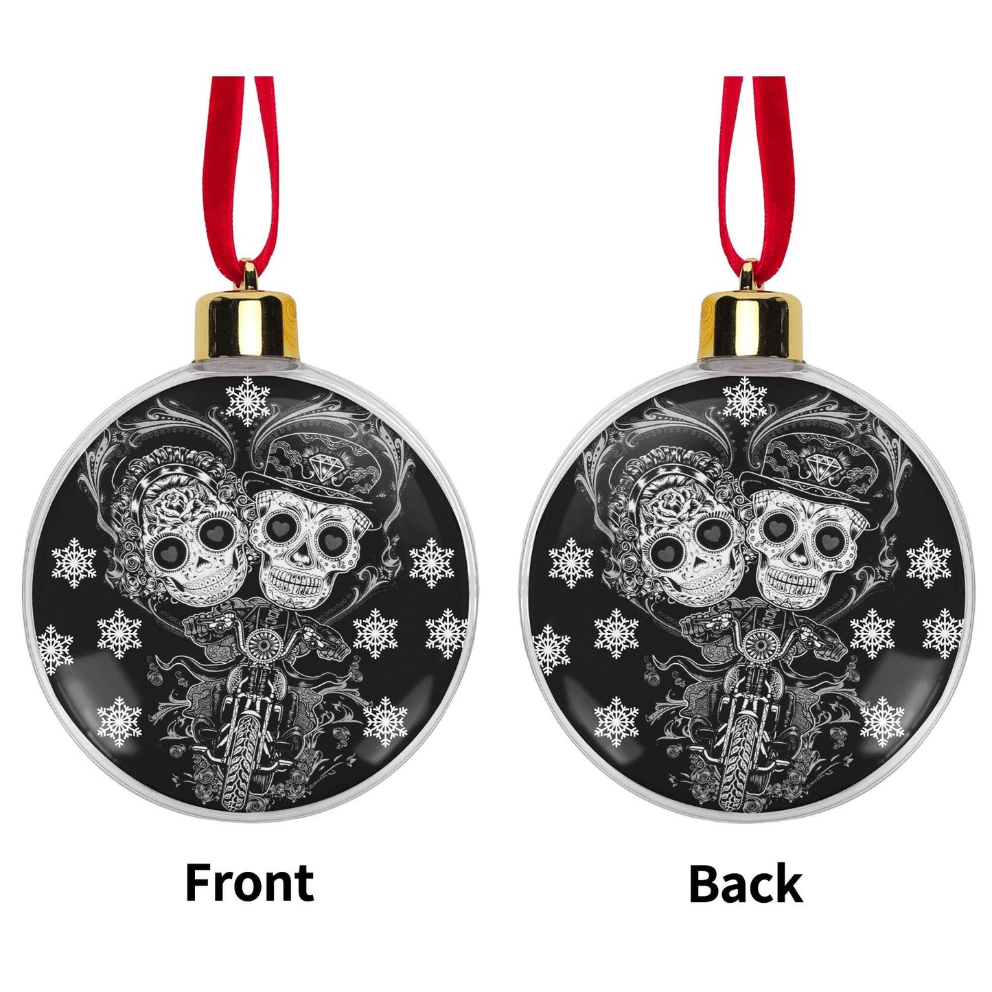 Sugar skull ornament, sugar skull decoration Calaveras Candy Skull Ornament Blue Flower Skull Dia de los Muertos Tree Decor Bauble