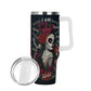 Custom - Sugar Skull 40 oz Tumbler - Candy skull girl tumbler, day of the dead travel mug, skull cup, candy skull mug, dia de los muertos