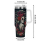 Custom - Sugar Skull 40 oz Tumbler - Candy skull girl tumbler, day of the dead travel mug, skull cup, candy skull mug, dia de los muertos