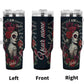 Custom - Sugar Skull 40 oz Tumbler - Candy skull girl tumbler, day of the dead travel mug, skull cup, candy skull mug, dia de los muertos