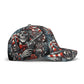 Patriotic Skull Cap - Uncle Sam Skeleton Hat with American Flag Design, Perfect for Veterans, Bikers, and Goth Style, Unique Headwear Gift