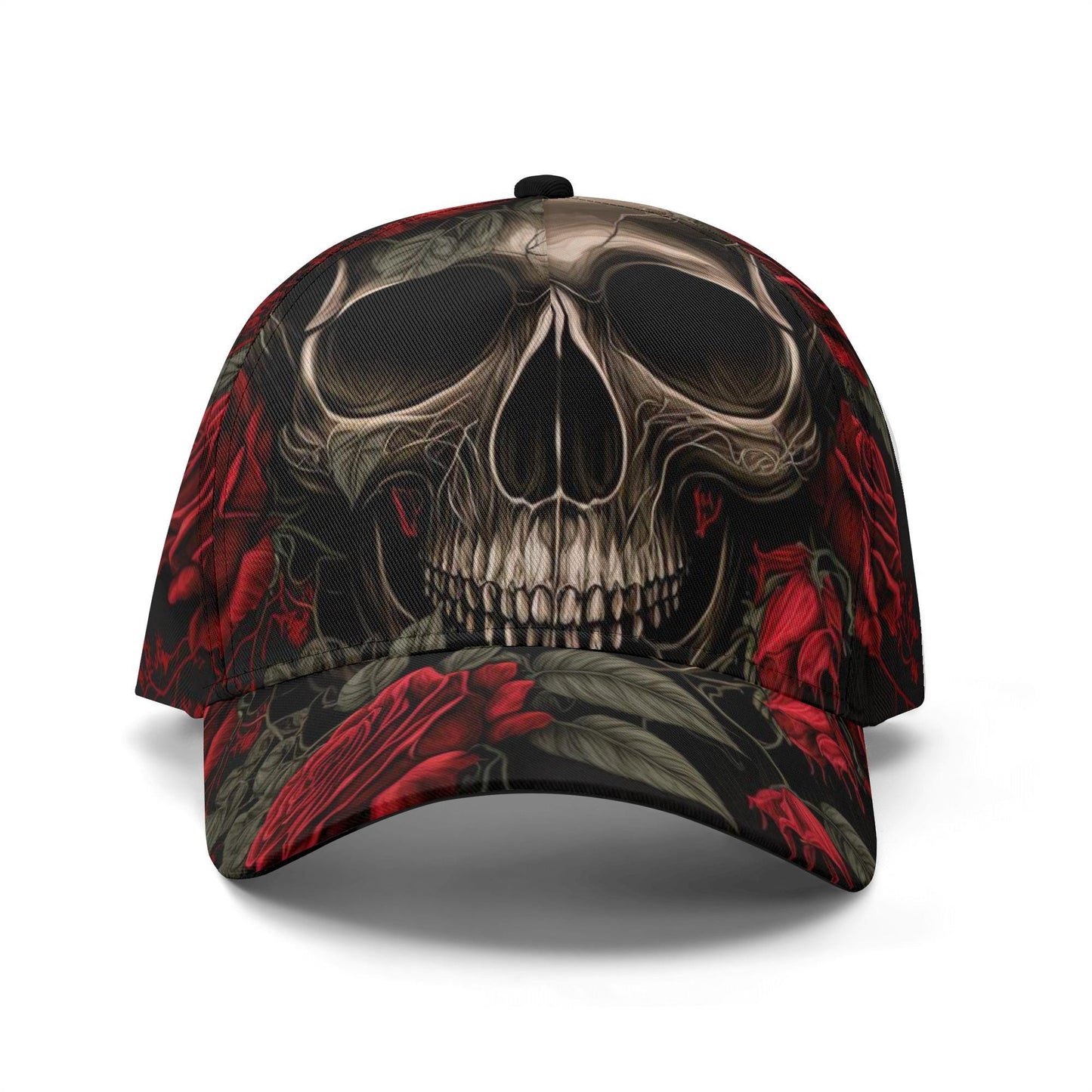 Rose Skeleton Design Perfect for Goth Lovers, Gardeners, and Unique Headwear Collectors Stylish Gift, skull baseball cap