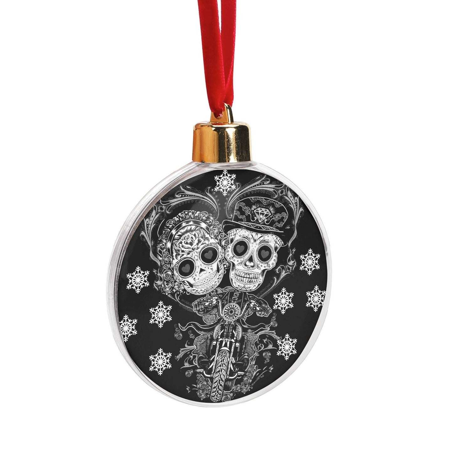 Sugar skull ornament, sugar skull decoration Calaveras Candy Skull Ornament Blue Flower Skull Dia de los Muertos Tree Decor Bauble