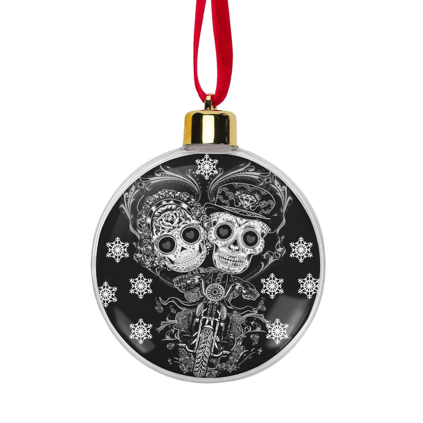 Sugar skull ornament, sugar skull decoration Calaveras Candy Skull Ornament Blue Flower Skull Dia de los Muertos Tree Decor Bauble