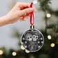 Sugar skull ornament, sugar skull decoration Calaveras Candy Skull Ornament Blue Flower Skull Dia de los Muertos Tree Decor Bauble
