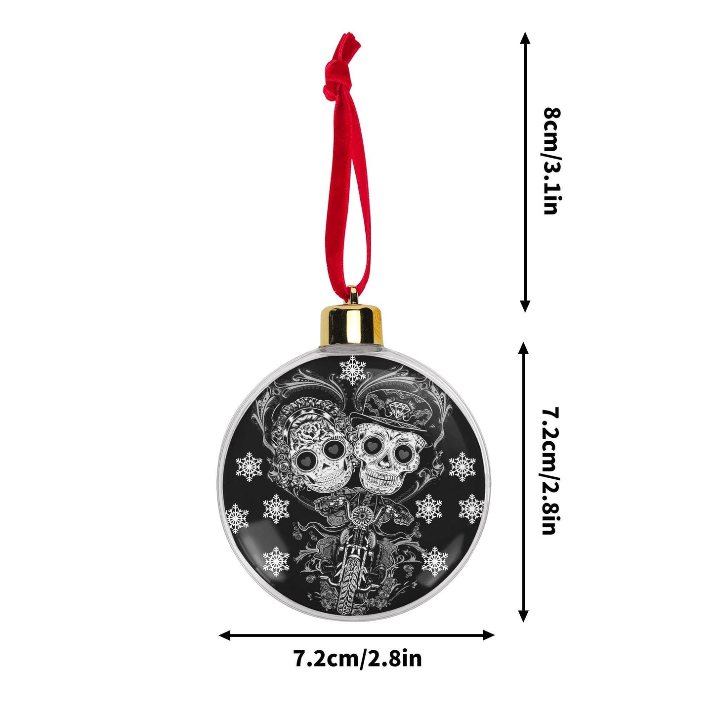 Sugar skull ornament, sugar skull decoration Calaveras Candy Skull Ornament Blue Flower Skull Dia de los Muertos Tree Decor Bauble