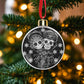 Sugar skull ornament, sugar skull decoration Calaveras Candy Skull Ornament Blue Flower Skull Dia de los Muertos Tree Decor Bauble