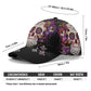 Custom baseball cap, sugar skull cap, candy skull hat, calaveras cap, dia de los muertos base ball cap, candy skull baseball cap, skull cap