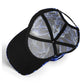 Skull Cap with Blue Flame Design - Gothic Skull Hat, Unique Biker Style, Adjustable Baseball Cap, Edgy Streetwear, Halloween skull Accessory