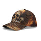 Fiery Skull Cap with Glowing Eyes and Flames Design - Orange Yellow Blue Goth Hat Unique Gift