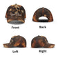 Fiery Skull Cap with Glowing Eyes and Flames Design - Orange Yellow Blue Goth Hat Unique Gift
