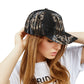 Grim Reaper Skull Cap with Custom Text - Black Goth Hat with Skeleton Unique Gift for her him, gothic baseball cap, skull hat, halloween cap
