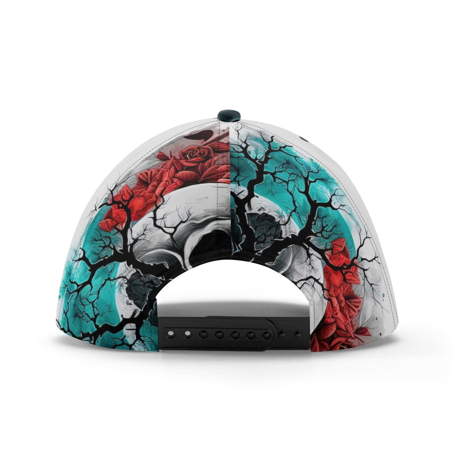 Skull Print Baseball Cap, Skull Pattern, Adjustable Strap, Comfortable Fit, Alternative Style Outfit, Great for Concerts & Festivals