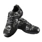 Skull Vortex Sneakers - Edgy Custom Skull and Smoke Design Athletic Shoes for Men and Women, Unique Handcrafted Streetwear, skull sneakers