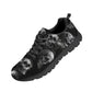 Skull Vortex Sneakers - Edgy Custom Skull and Smoke Design Athletic Shoes for Men and Women, Unique Handcrafted Streetwear, skull sneakers