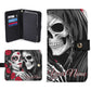 Sugar skull flip case for iphone samsung grim reaper phone case skull phone flip cover, gothic skeleton phone case, candy skull phone wallet