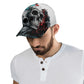 Skull Print Baseball Cap, Skull Pattern, Adjustable Strap, Comfortable Fit, Alternative Style Outfit, Great for Concerts & Festivals