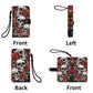 Gothic & Sugar Skull Phone Wallet Case Flip Cover with Card Slot Spooky phone case, halloween case for iphone samsung, gothic phone wallet
