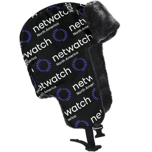 Custom Print on demand POD trapper hat Netwatch