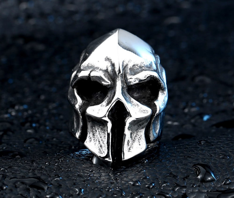 good detail factory price men punk skull ring stainless steel fashion jewelry