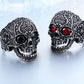 Wholesale Classic Garden Flower Skull Ring For Man Stainless Steel Man's Punk Style Jewelry BR8-071 US Size