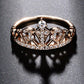 Princess Crown Rings for women AAA cubic zirconia micro pave setting engagement wedding rings female Anel accessories