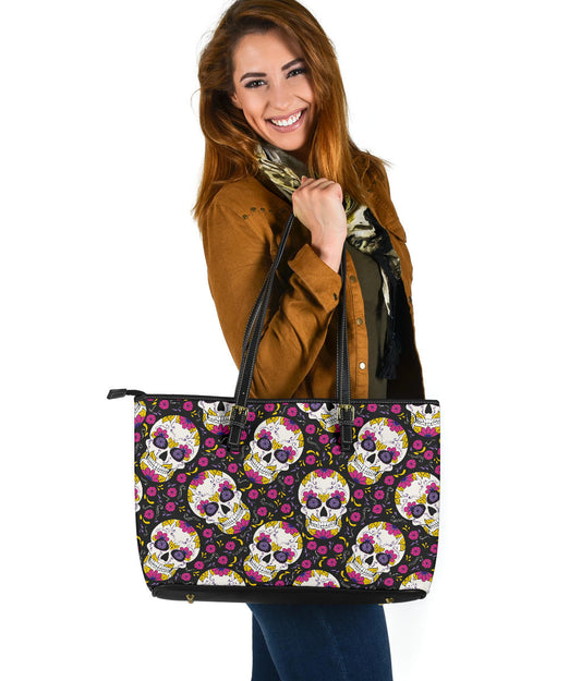 Sugar skull handbag purse