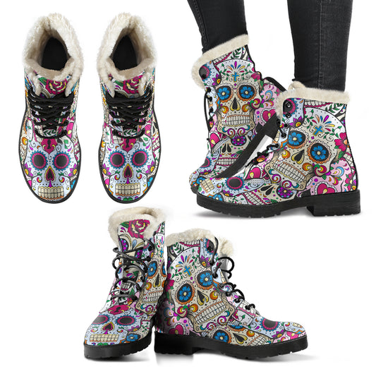 Sugar skull women Winter boots