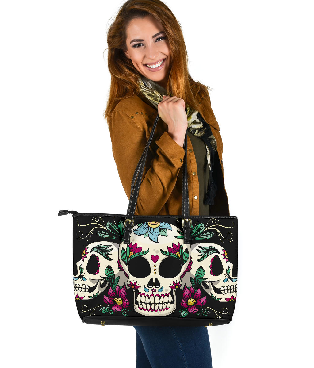 Sugar skull day of the dead handbag purse