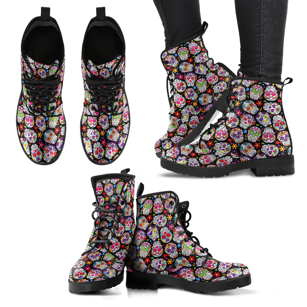 Sugar skull - Day of the dead boots