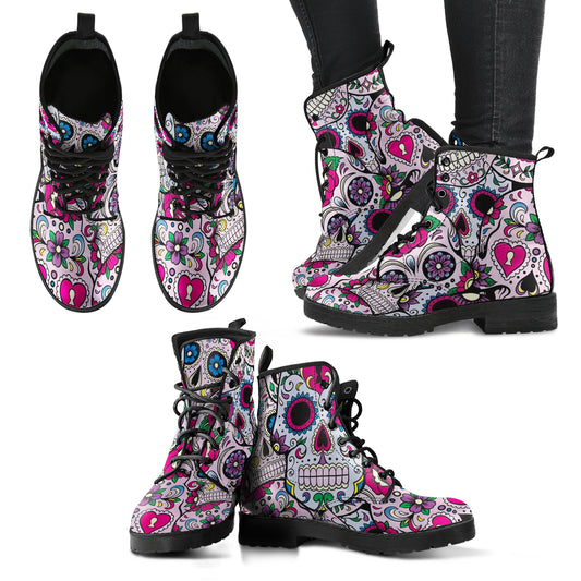 Sugar Skull women leather boots