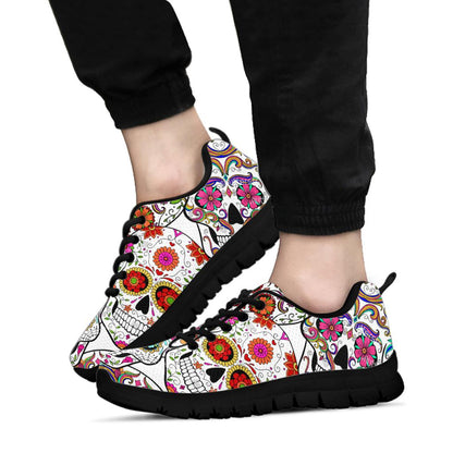 Black Sugar skull sneakers shoes