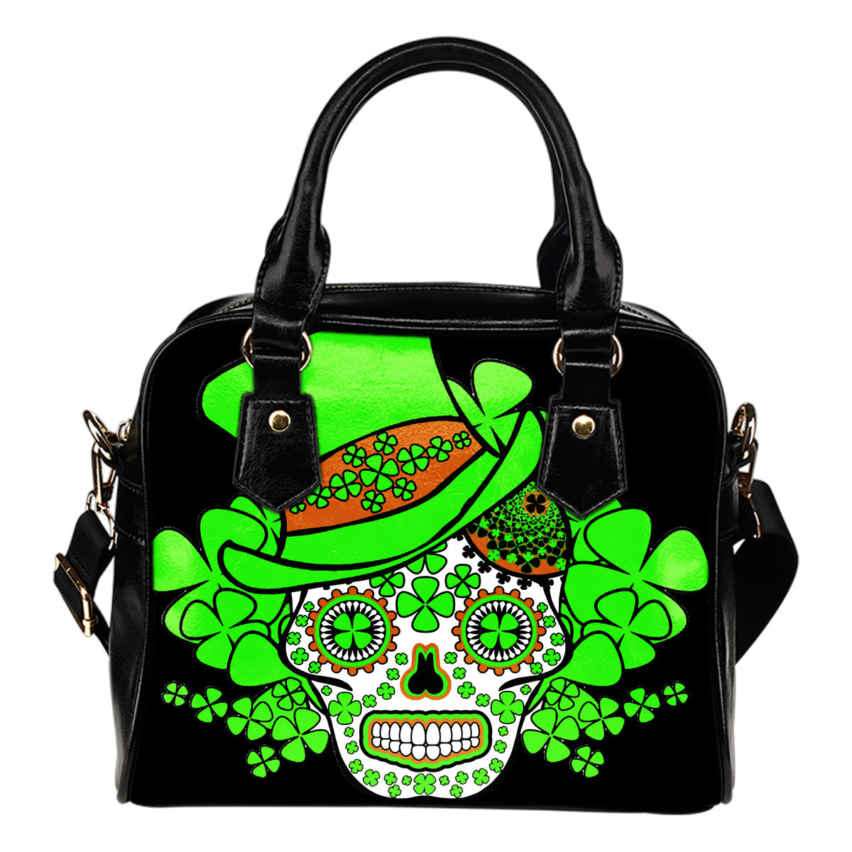 Saint Patrick's Day - sugar skull handbag