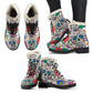 Sugar skull leather boots