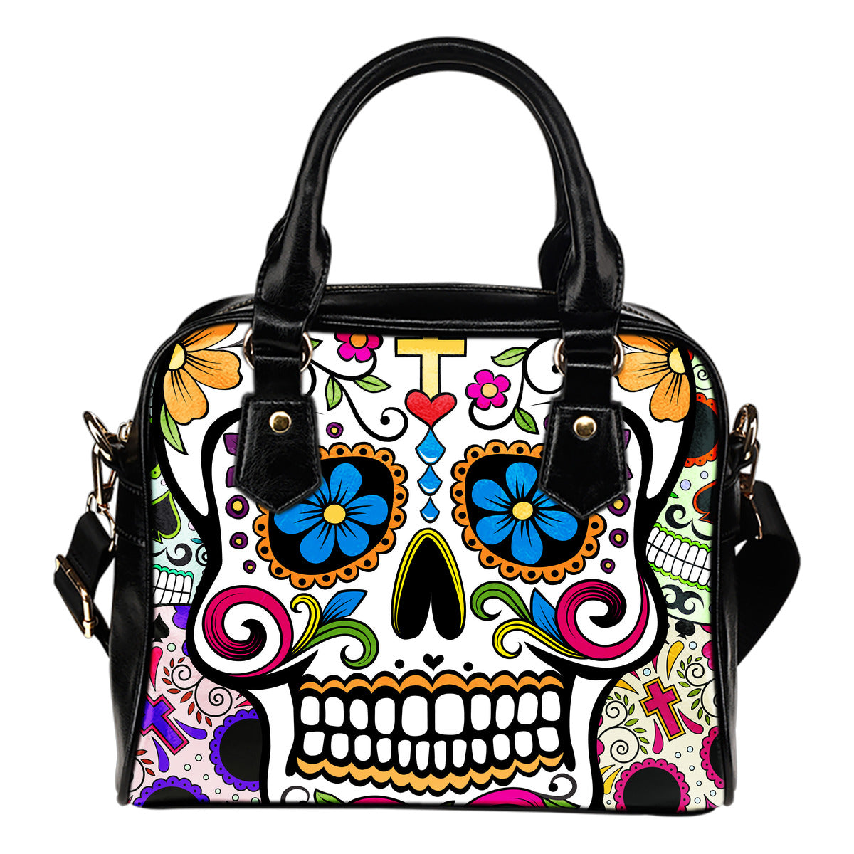 Sugar skull bag - purse - handbag