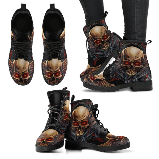 Skull women boots