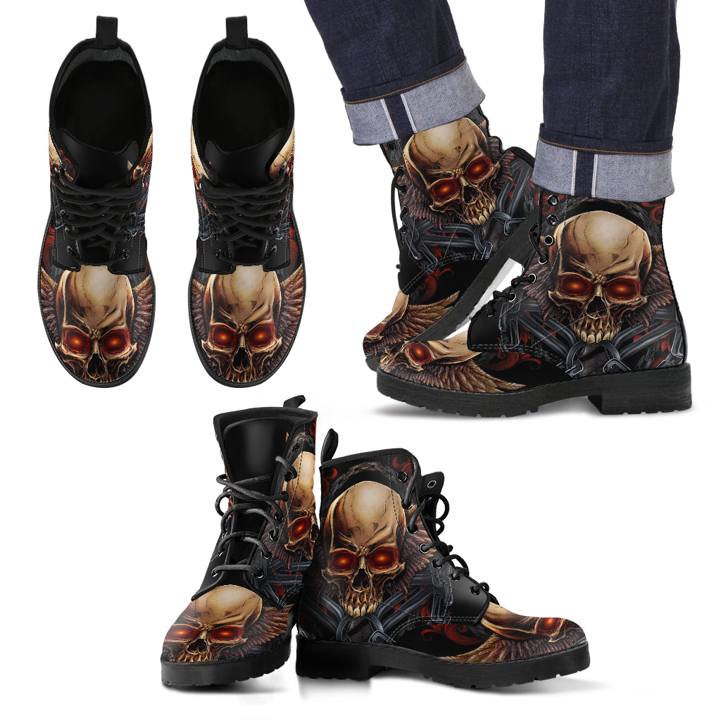 Skull boots
