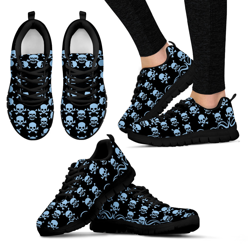 Printed Skull Sneakers