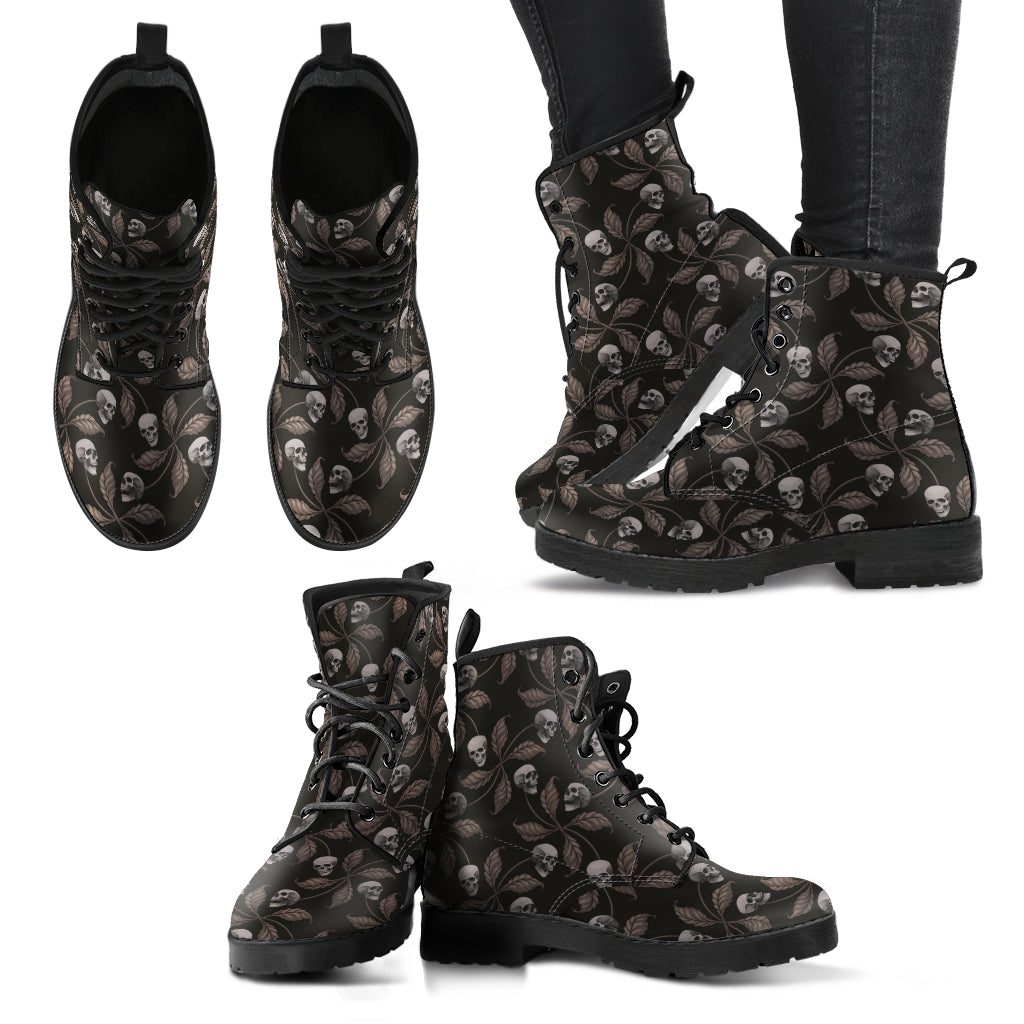 Black Sugar Skulls Women's Boots