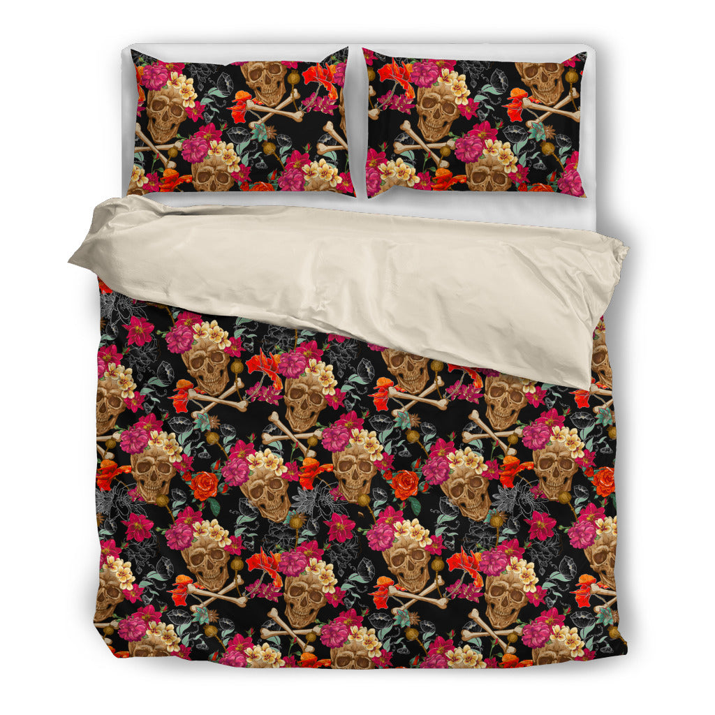Flowers and Skulls Style 2.