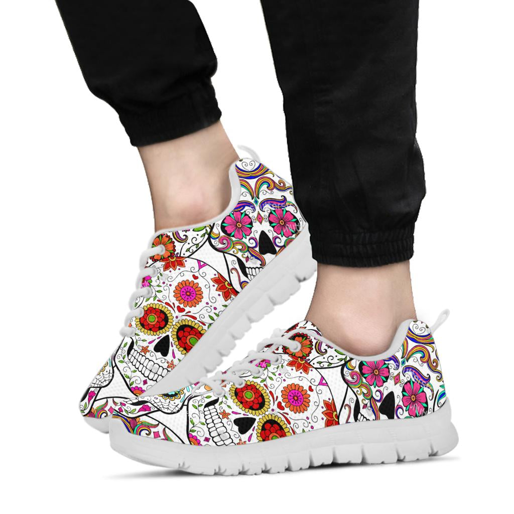 Black Sugar skull sneakers shoes