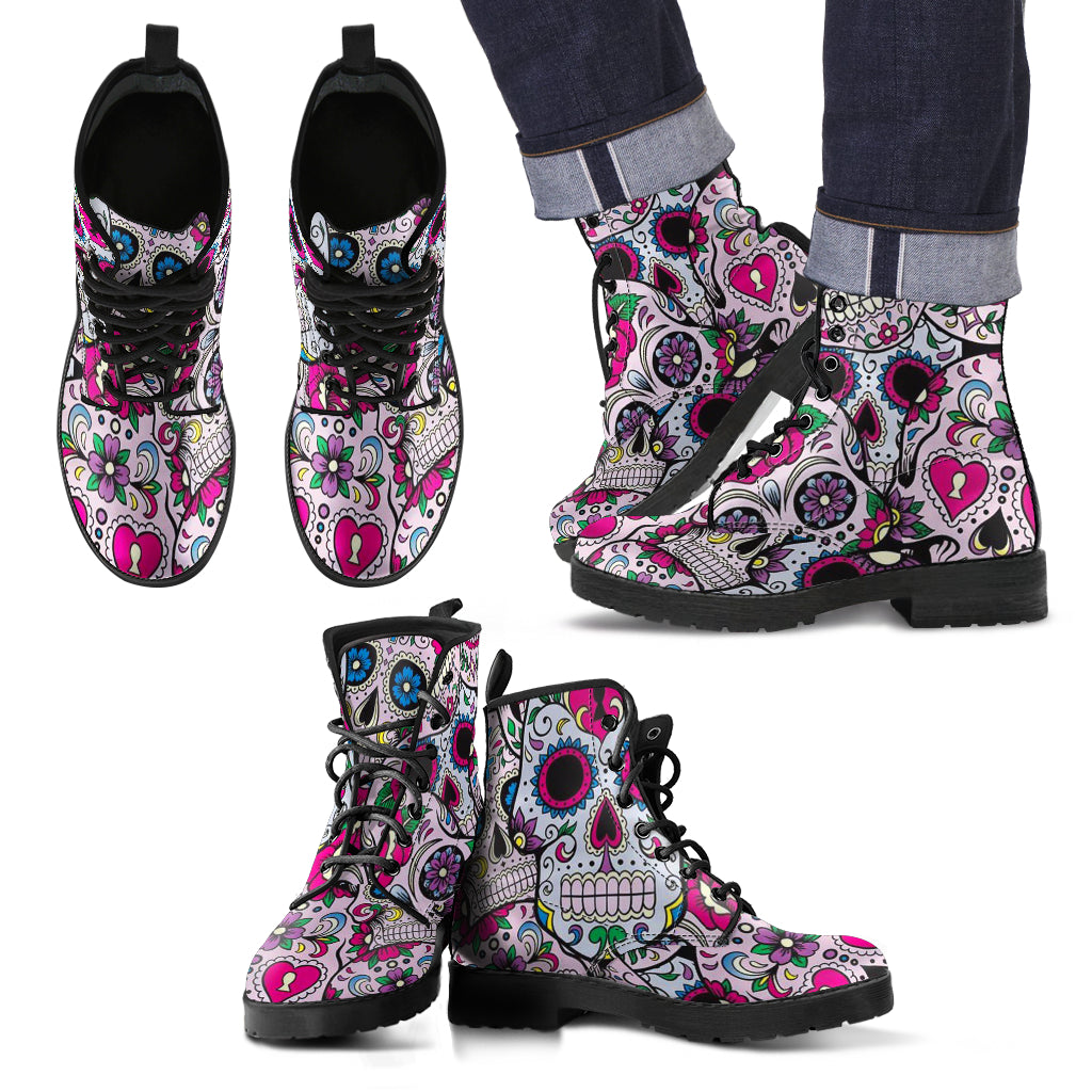 Sugar Skull women leather boots