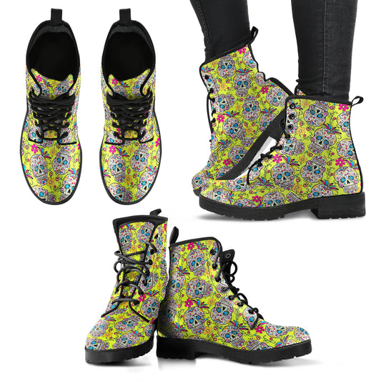 Sugar skull boots