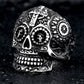 skull ring men stainless steel Hip-hop retro punk personality biker jewelry