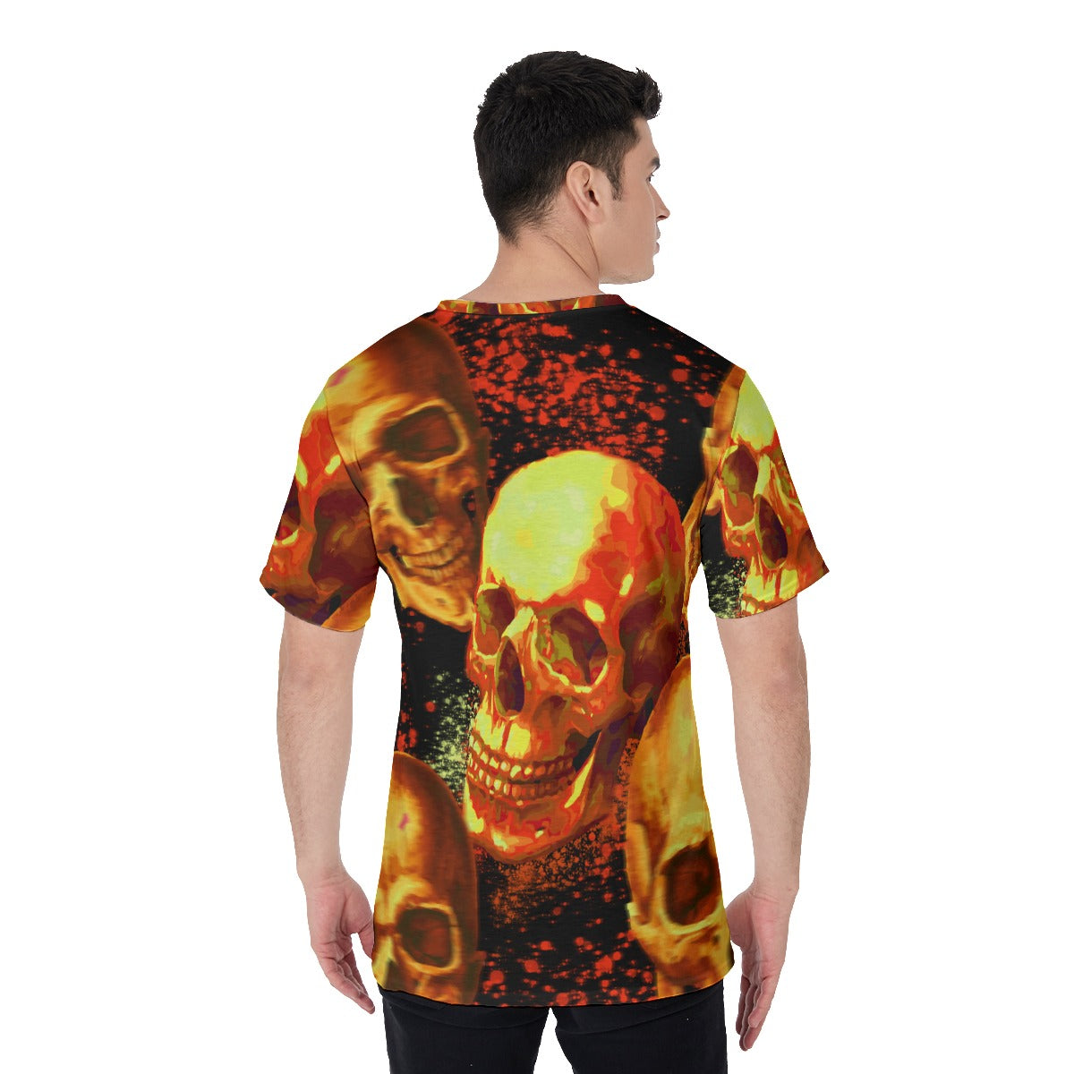 Halloween Day of the dead Horror V-Neck T-Shirt Ghost